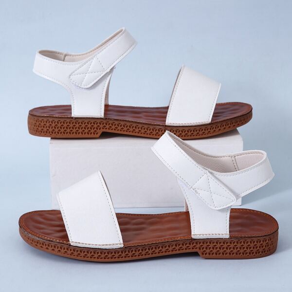 

Velcro Strap Sport Sandals, White