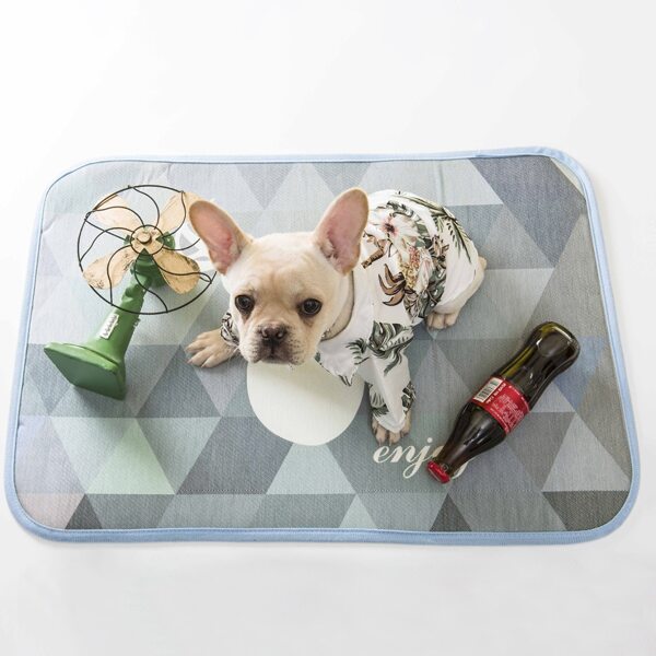 

Geometric Pattern Pet Crate Mat, Multicolor