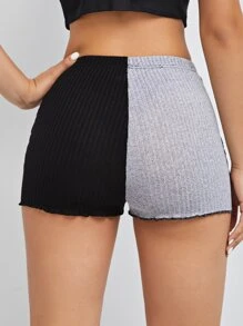 Muchica Contrast Stitch Colourblock Shorts - Multicolor - View 2