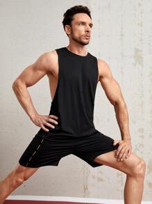 Manfinity Running 男士字母圖案運動背心