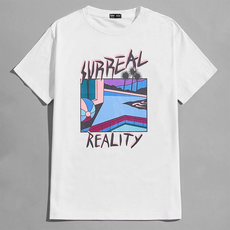 

Guys Letter Graphic Tee, White
