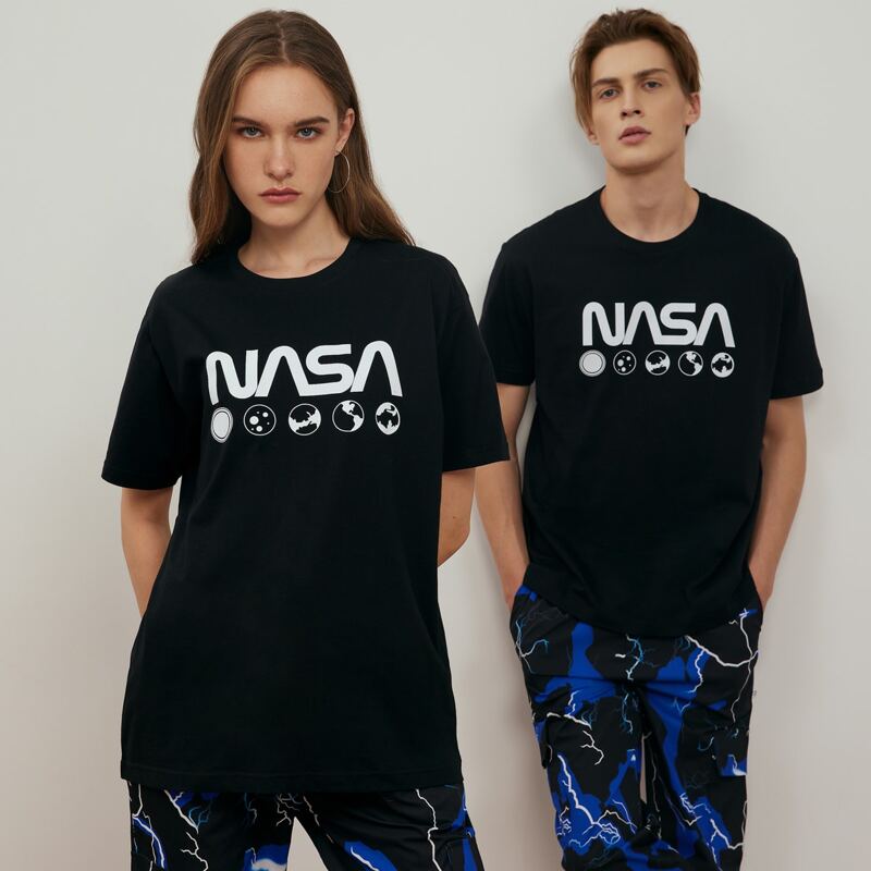 

Letter Planet Graphic Tee, Black