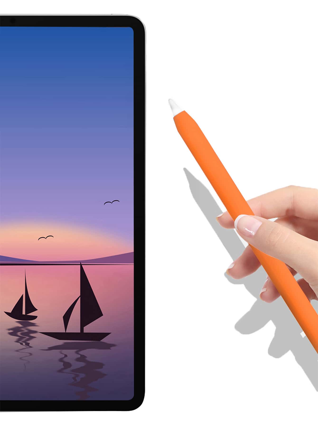 Vỏ silicon tương thích với Apple Pencil thứ 2 - trái cam - Xem 2