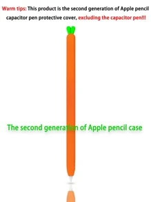 Silicone Case Compatible With Apple Pencil 2nd - Orange - View 3