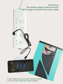 Desktop Wireless Fast Charger - White - View 5