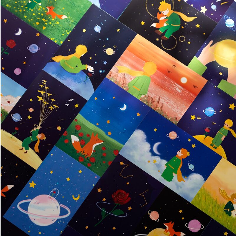 

30sheets Random Little Prince Postcard, Multicolor