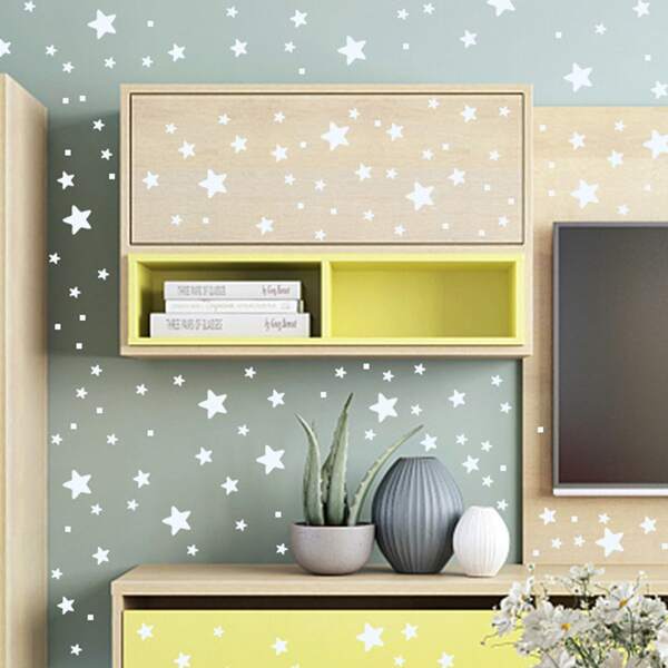 

1set Kids Star Print Glow Sticker, Multicolor