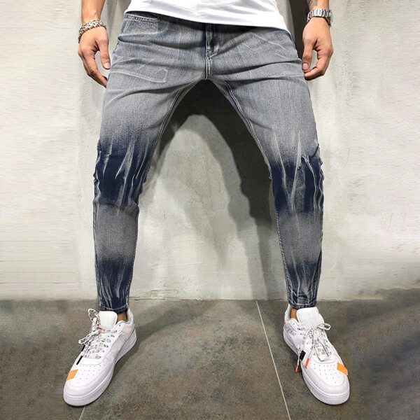 

Men Washed Skinny Jeans, Multicolor
