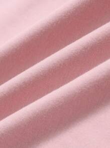 SHEIN Qutie Áo phông đồ họa Unicorn & Slogan Tôi đang ở trong tâm trạng kỳ lân của mình - Màu Hồng baby - Xem 4