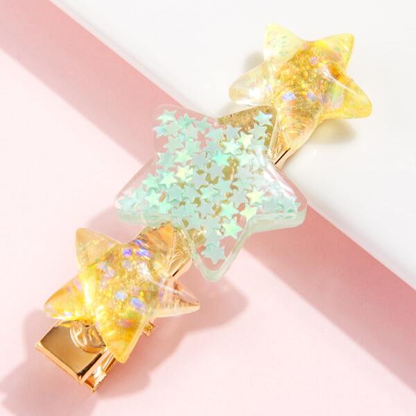 

Star Decor Hair Clip, Multicolor