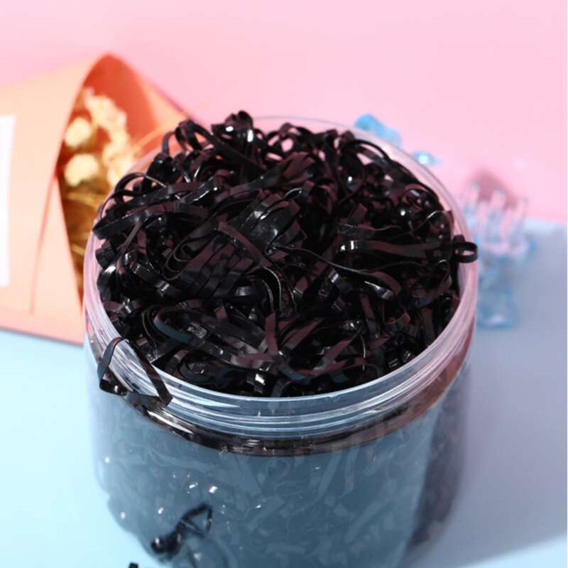 

1000pcs Elastic Hair Tie, Black