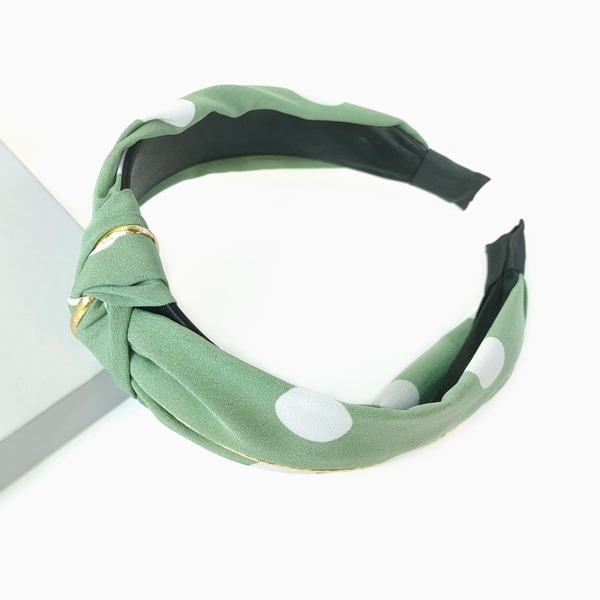 

Polka Dot Headband, Green