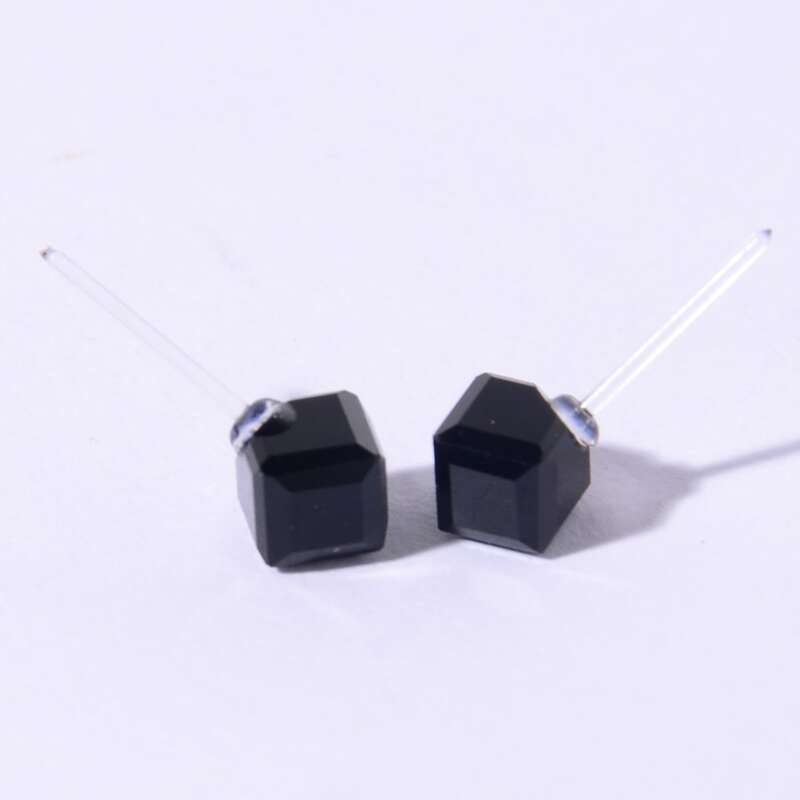 

Minimalist Stud Earrings, Black