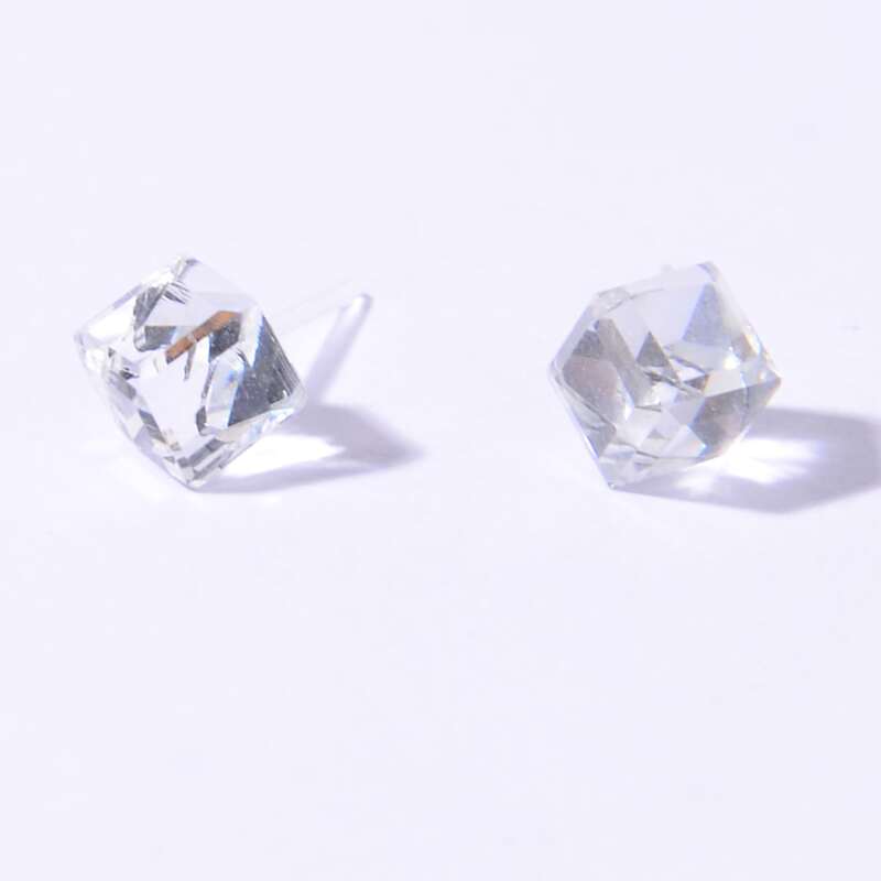 

Minimalist Stud Earrings, White