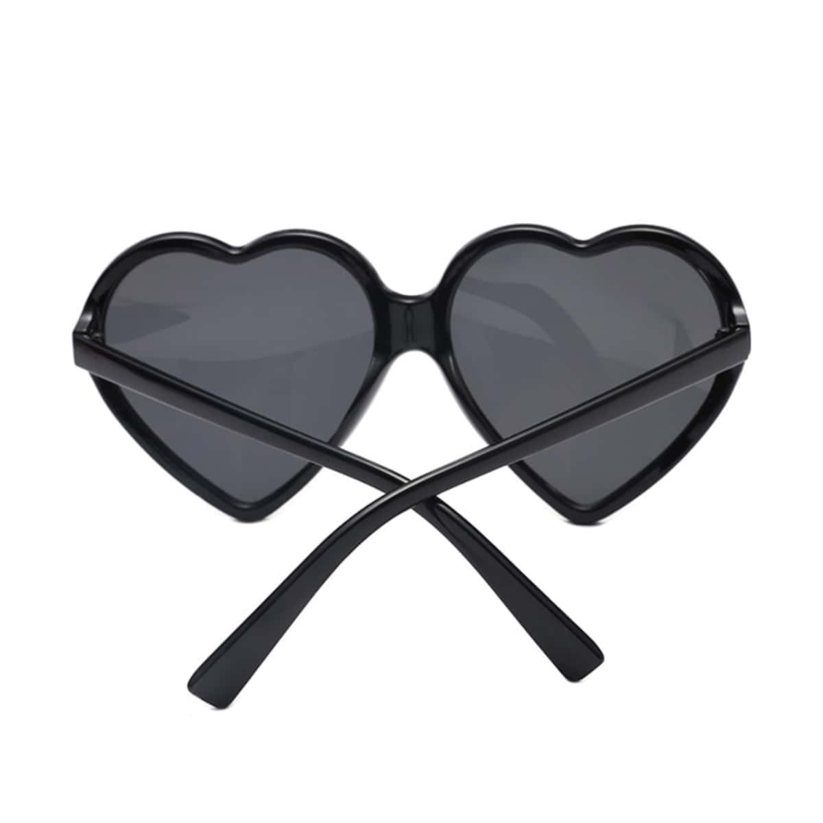 

Heart Frame Sunglasses, Black
