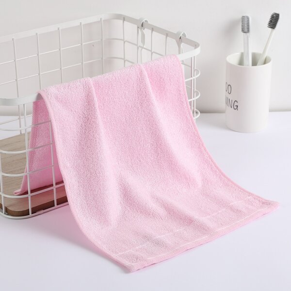 

1pc Plain Kids Towel, Pink