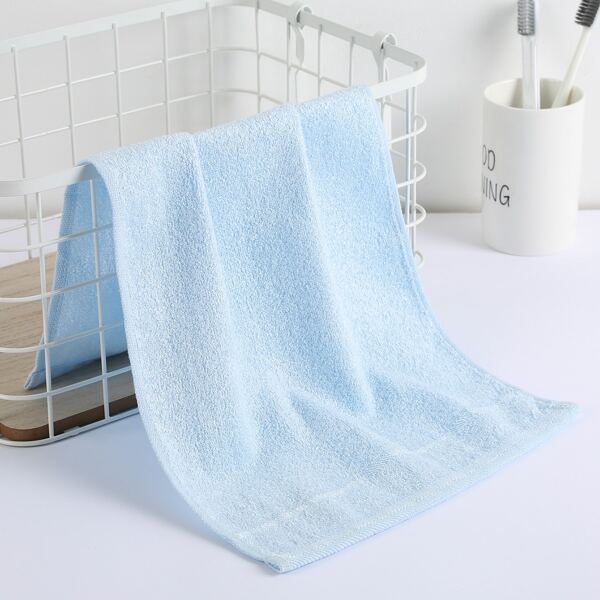 

1pc Plain Kids Towel, Blue
