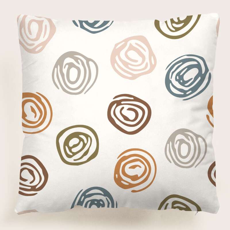 

Graphic Cushion Cover Without Filler, Multicolor