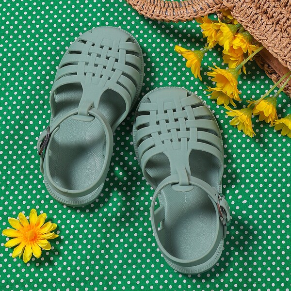 

Toddler Girls Cut Out Sandals, Green