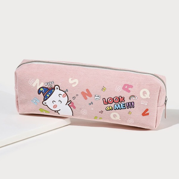 

Cartoon Graphic Pencil Case, Pink