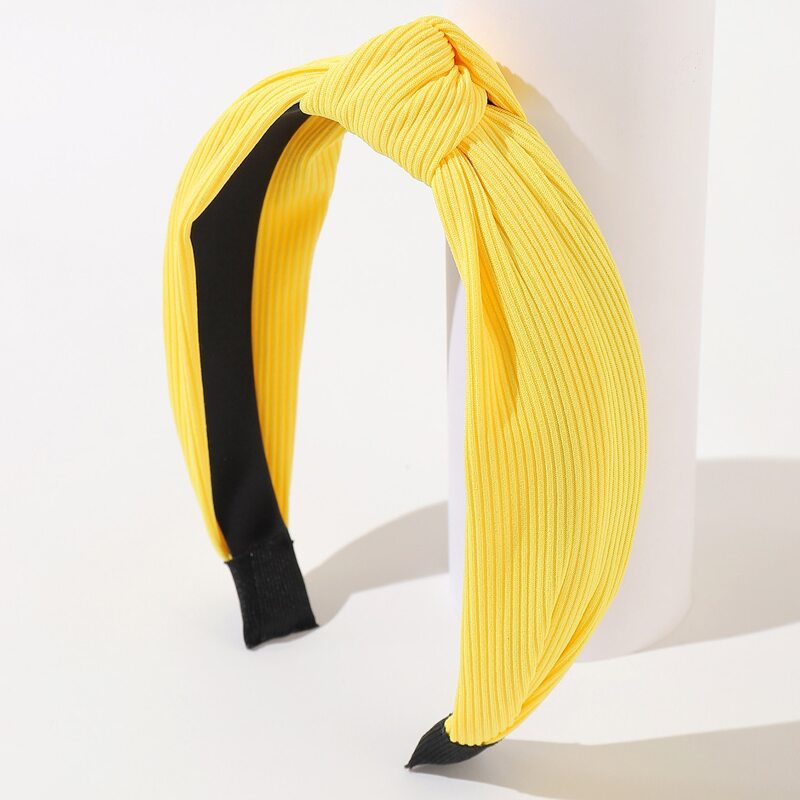 

Knot Decor Solid Headband, Yellow