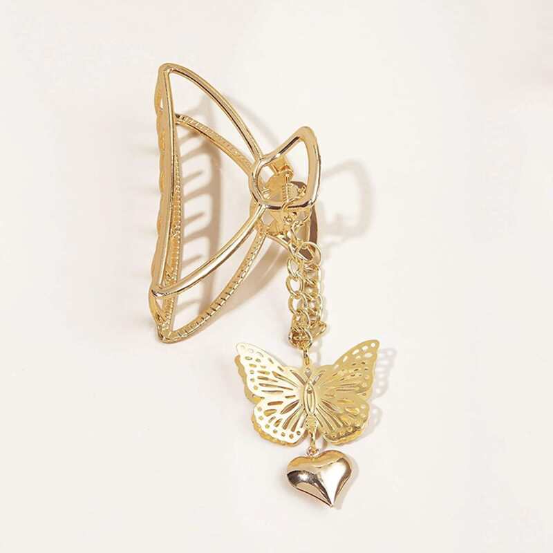 

Butterfly Decor Hair Claw, Gold