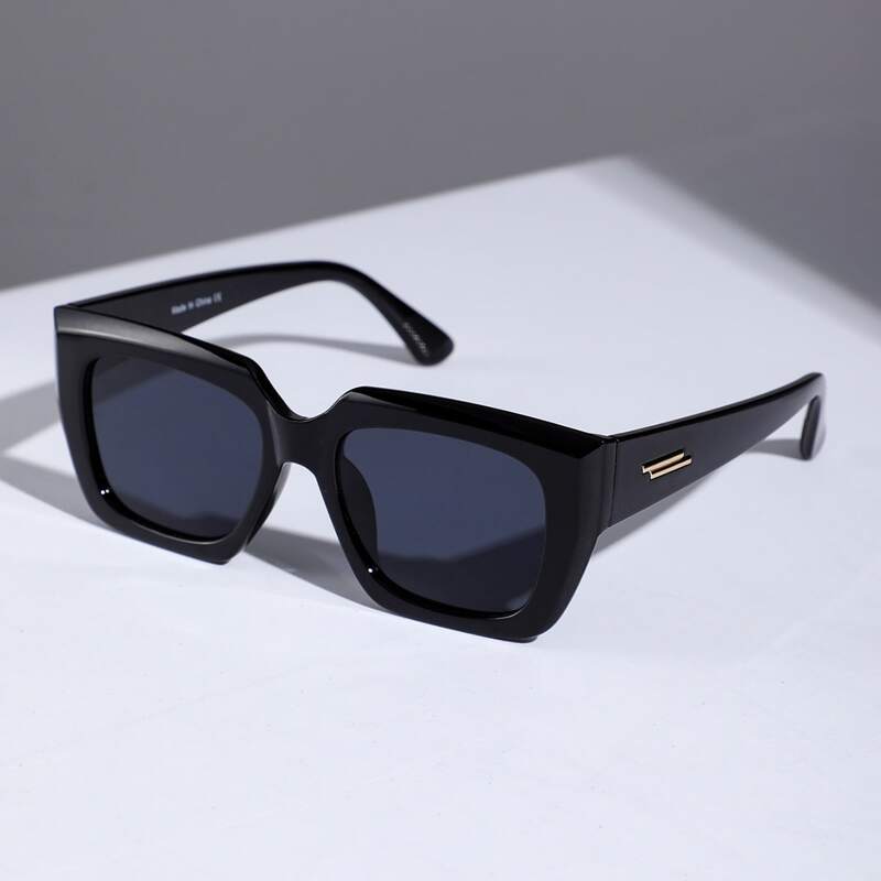 

Guys Square Frame Sunglasses, Black