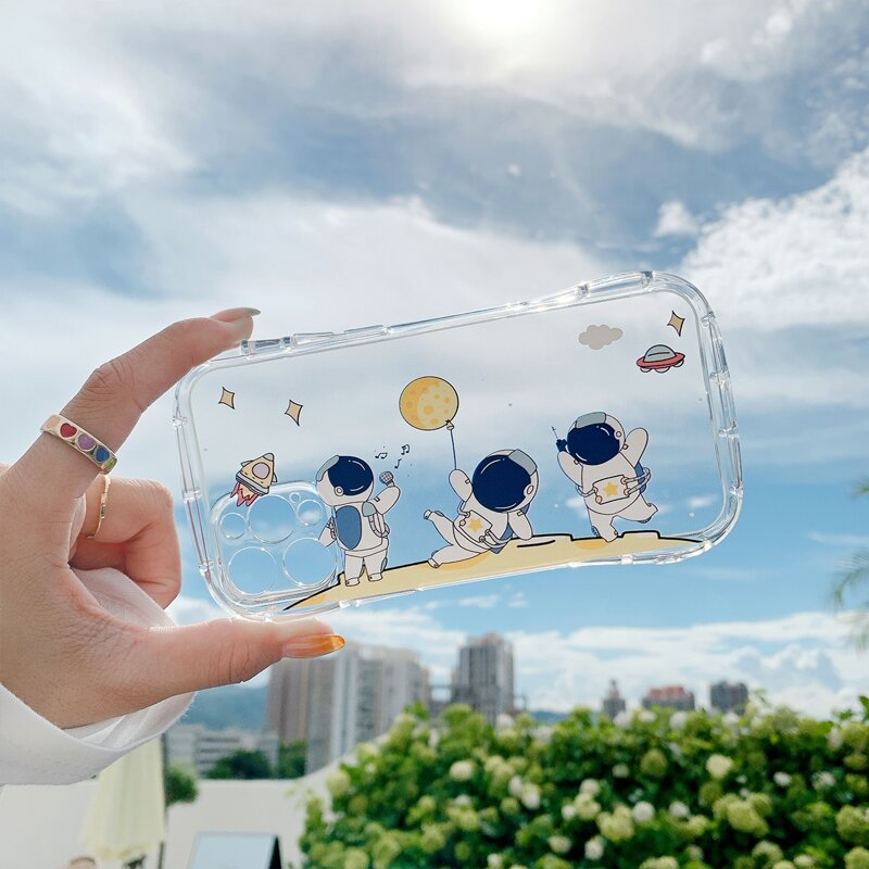

Clear Astronaut Phone Case