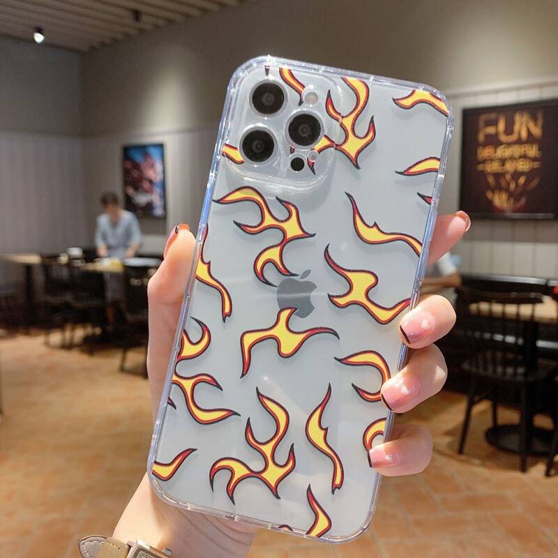 

Clear Graphic Phone Case, Yellow