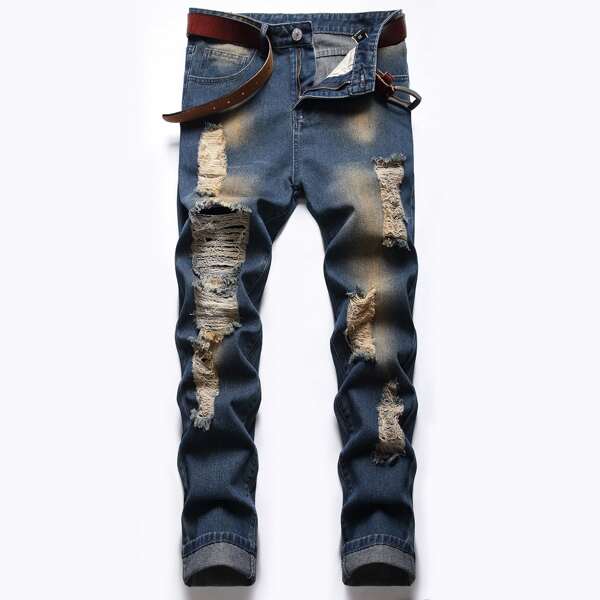 

Guys Ripped Jeans, Dark wash