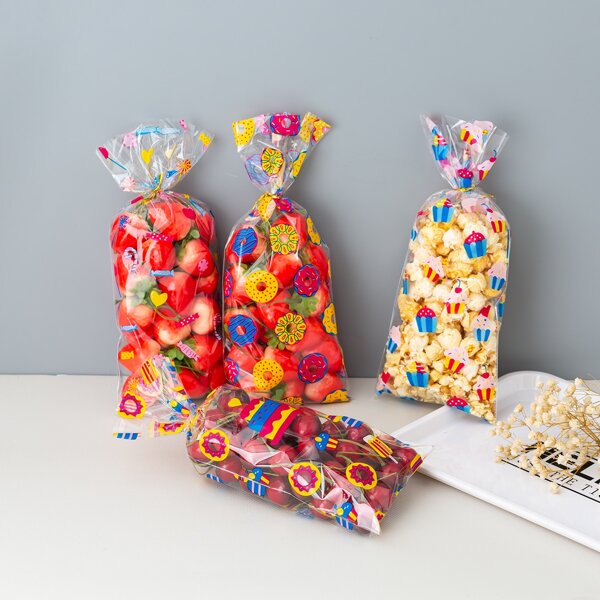 

50pcs Random Pattern Packing Bag, Multicolor