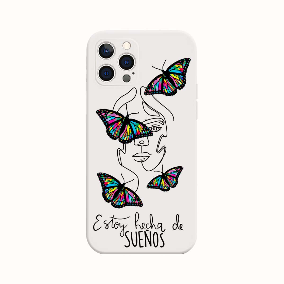 

Butterfly Print Phone Case, Multicolor