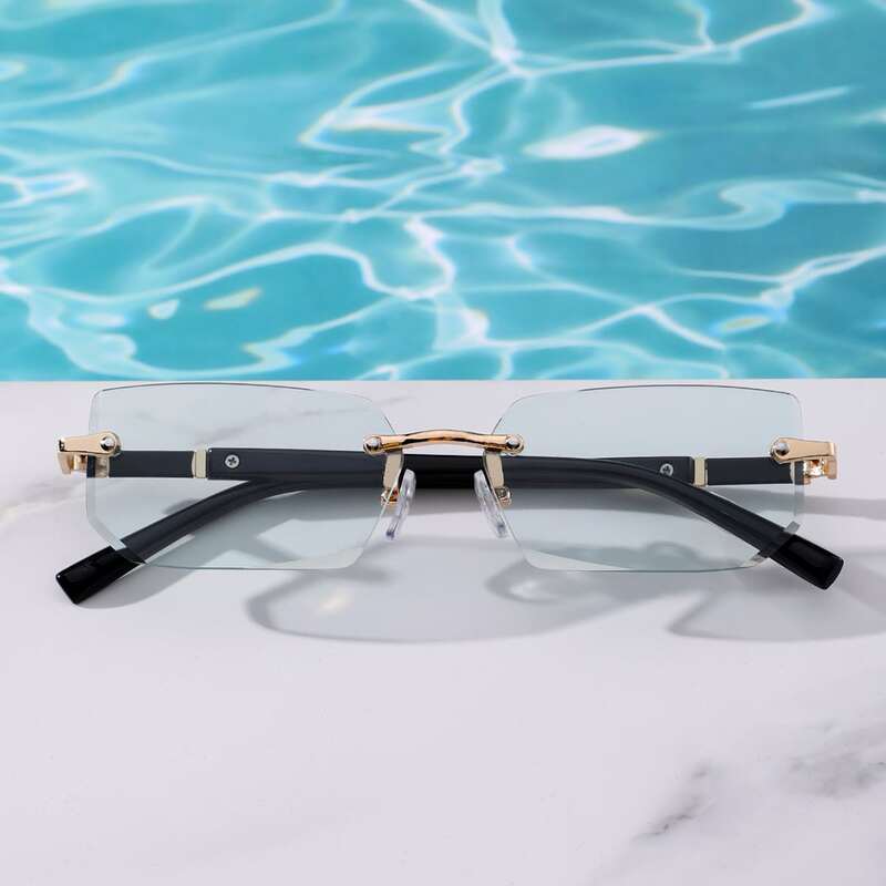 

Rimless Rectangle Sunglasses