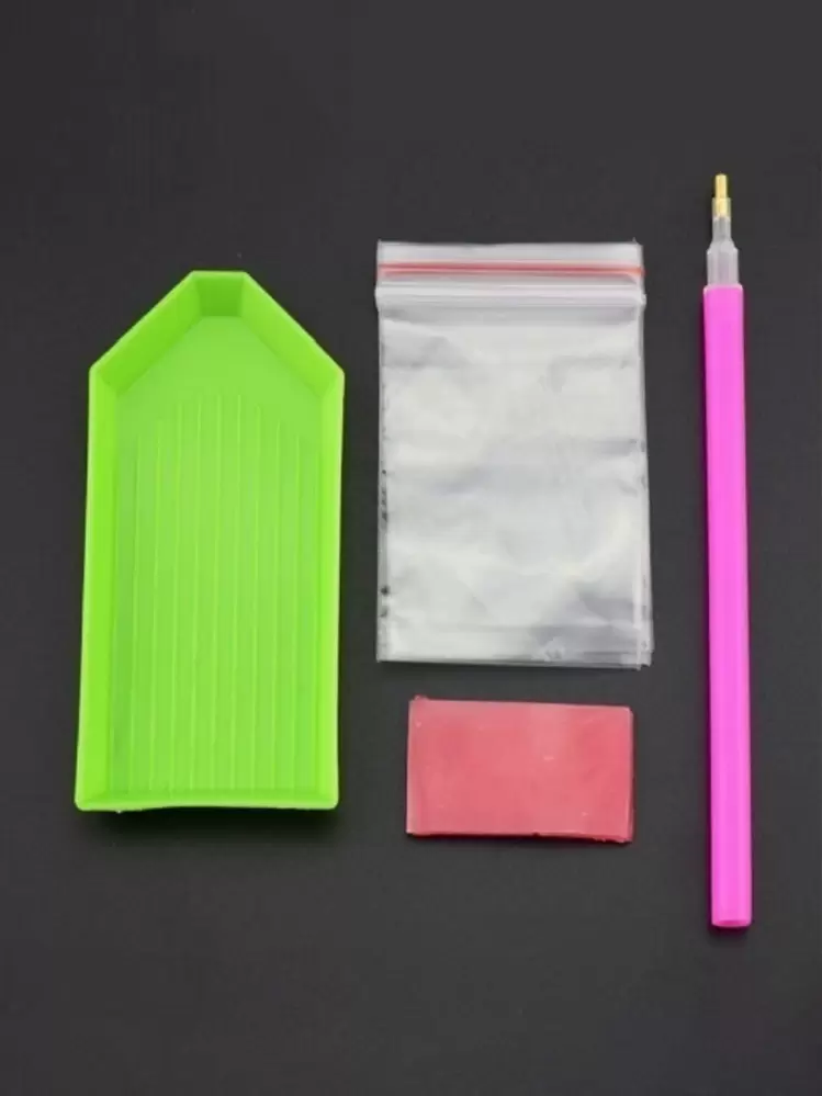 Christmas Elk Print DIY Diamond Unframed Painting - Multicolor - View 3