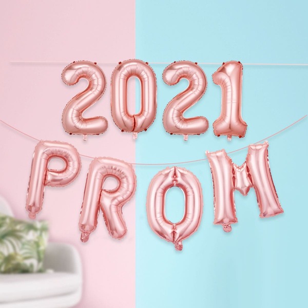 

10pcs Prom Decorative Balloon Set, Rose gold