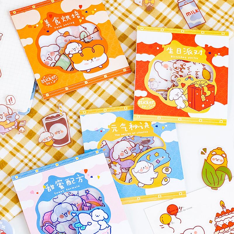 

30pcs Cartoon Graphic Random Sticker, Multicolor