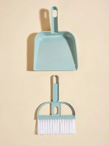 1件套寵物清潔掃帚帶簸箕 - 淺藍色 - 查看 2