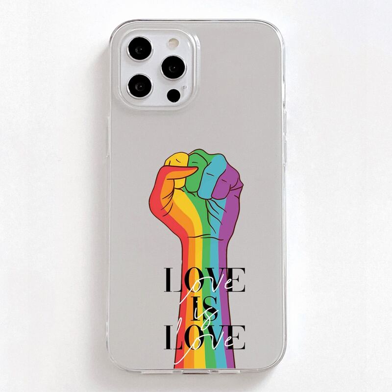 

LGBT Fist Print Phone Case, Multicolor
