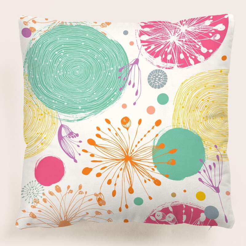 

Graphic Cushion Cover Without Filler, Multicolor