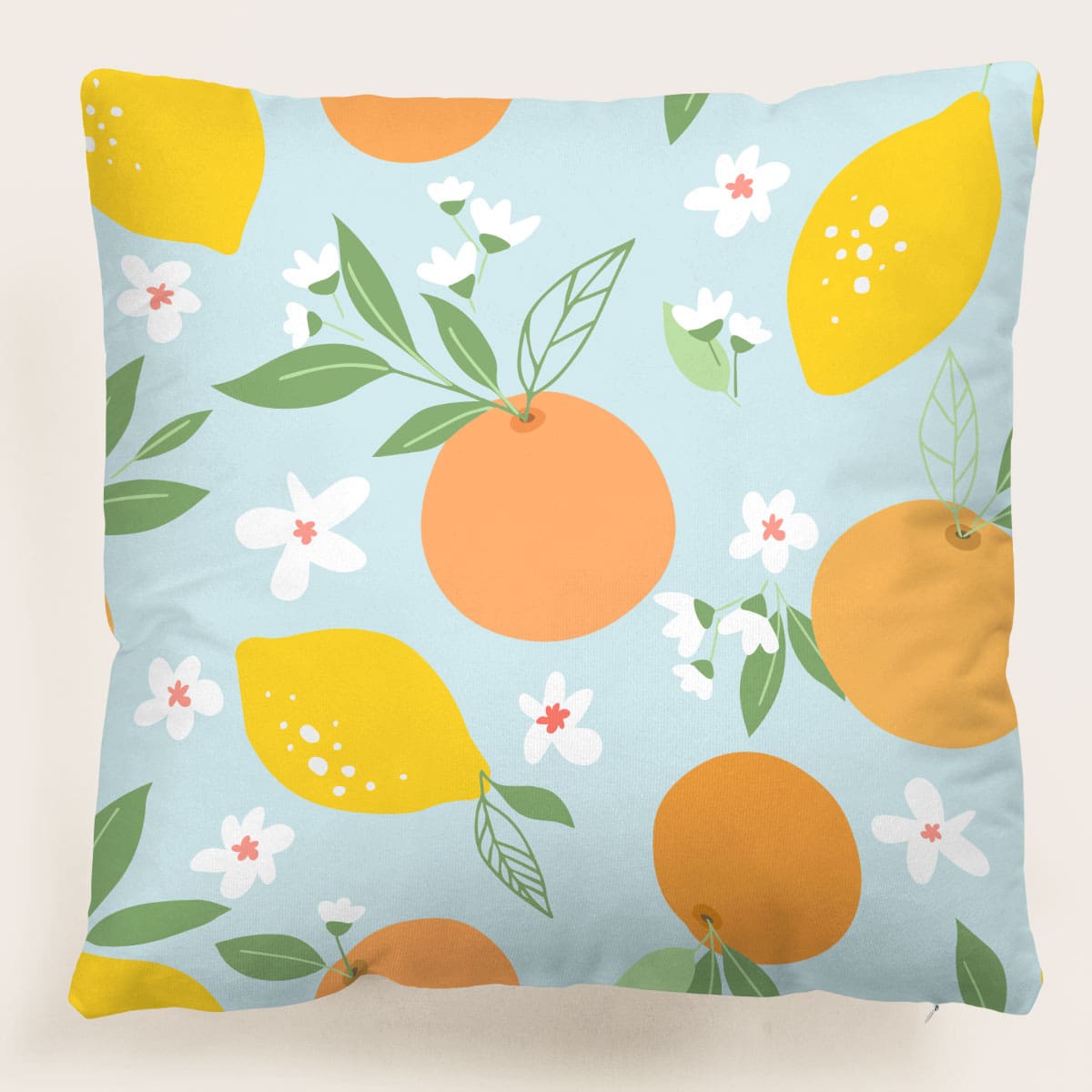 

Fruit Print Cushion Cover Without Filler, Multicolor