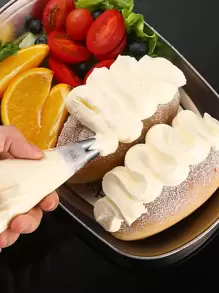 1pc Stainless Steel Piping Nozzle - Silver - View 1