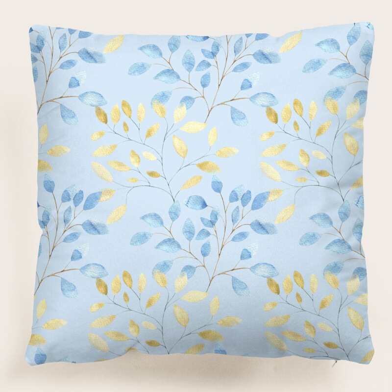 

Leaf Cushion Cover Without Filler, Multicolor