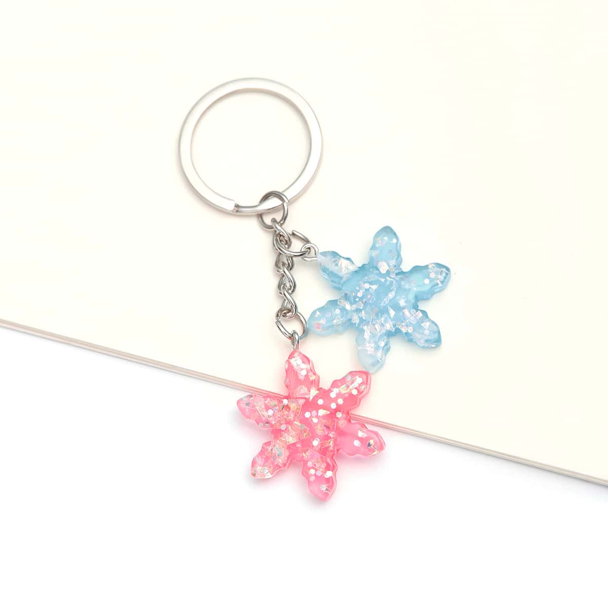 

Snowflake Charm Keychain, Multicolor