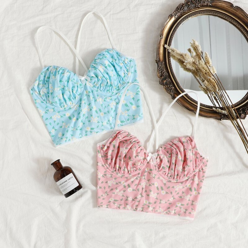 

2pack Ditsy Floral Underwire Bra Set, Multicolor