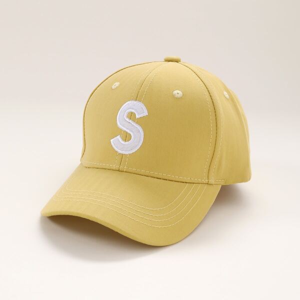 

Toddler Kids Letter Embroidered Baseball Cap, Yellow