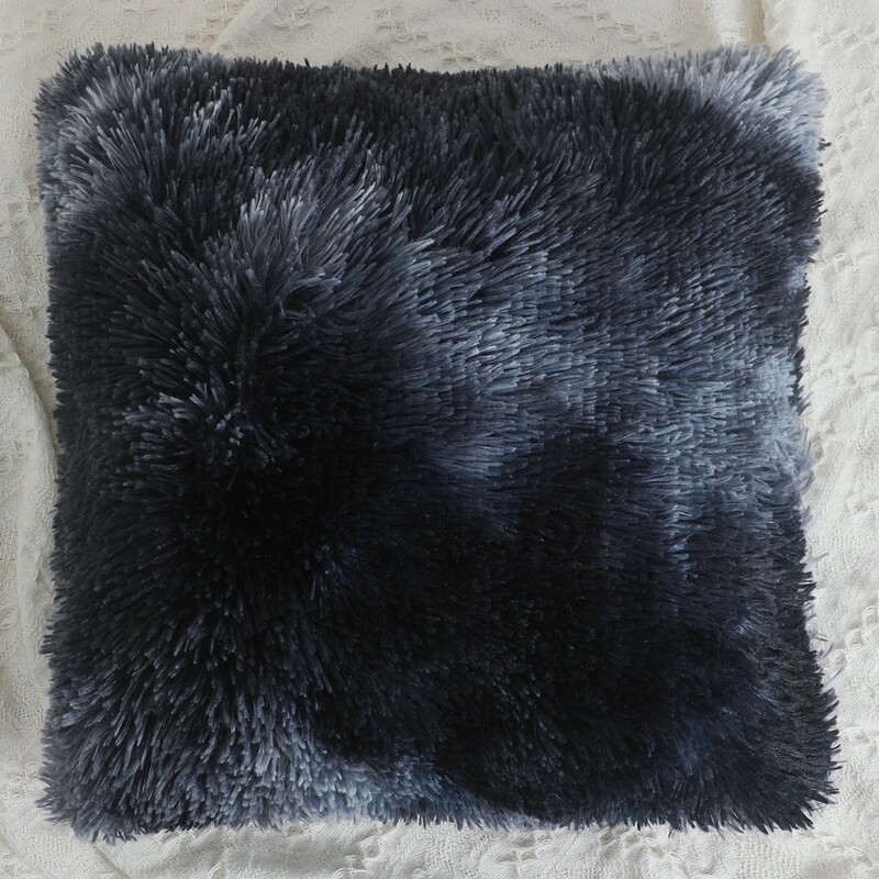 

Plain Plush Cushion Cover Without Filler, Grey