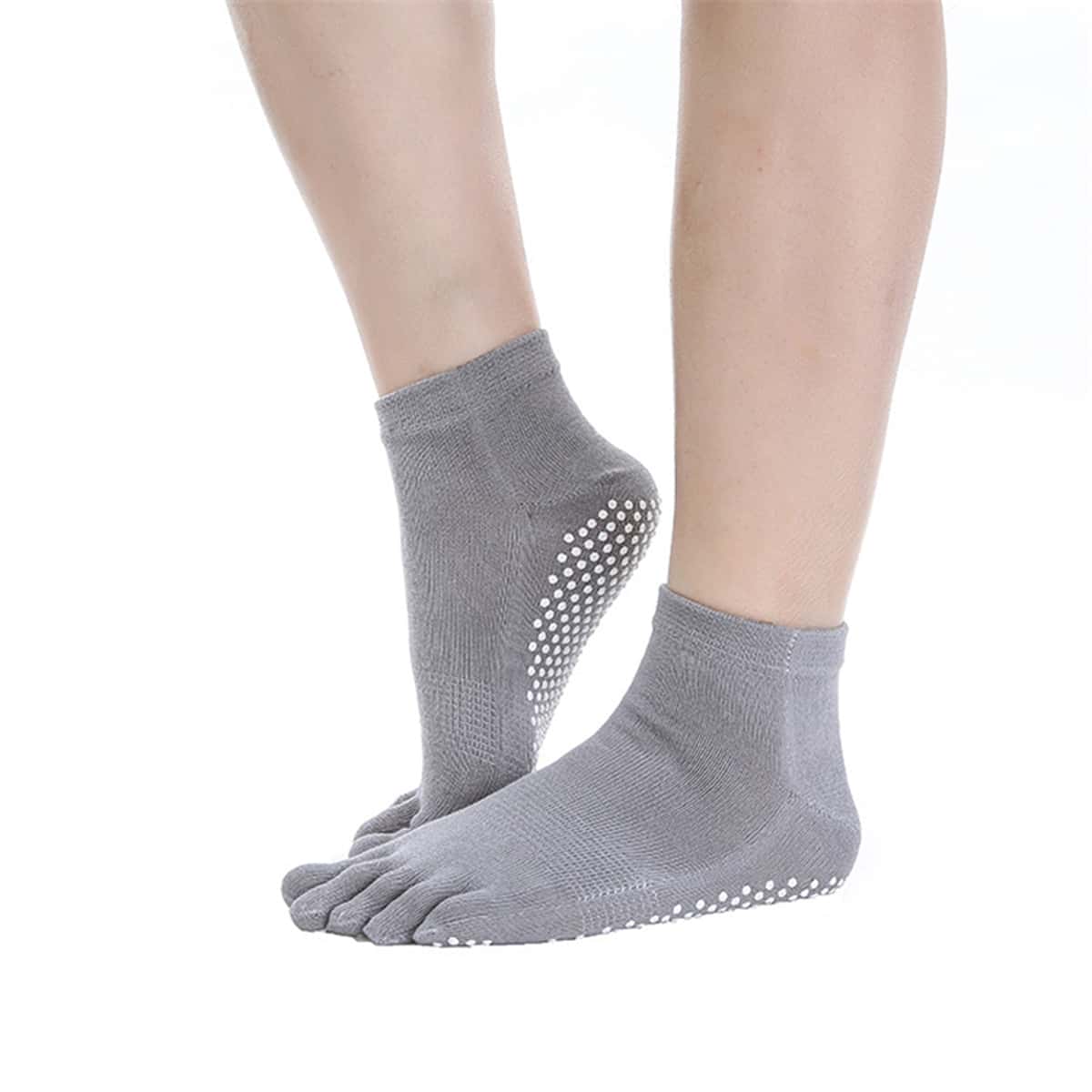 

1pair Plain Ankle Socks, Grey