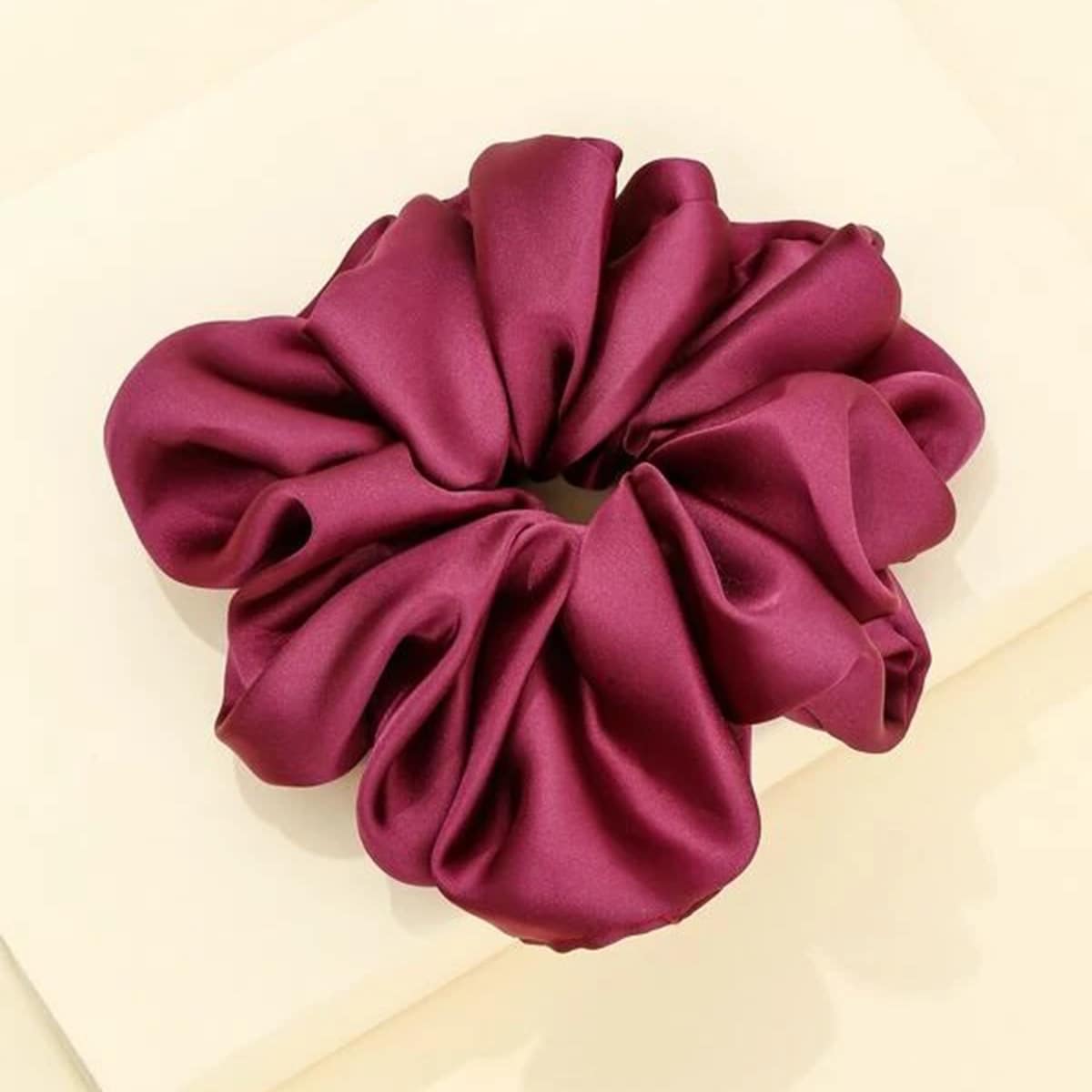 

1pc Satin Scrunchie, Burgundy