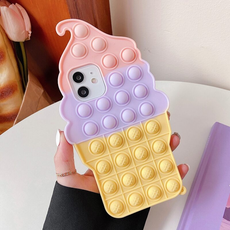 

Ice Cream Push Bubble Phone Case, Multicolor