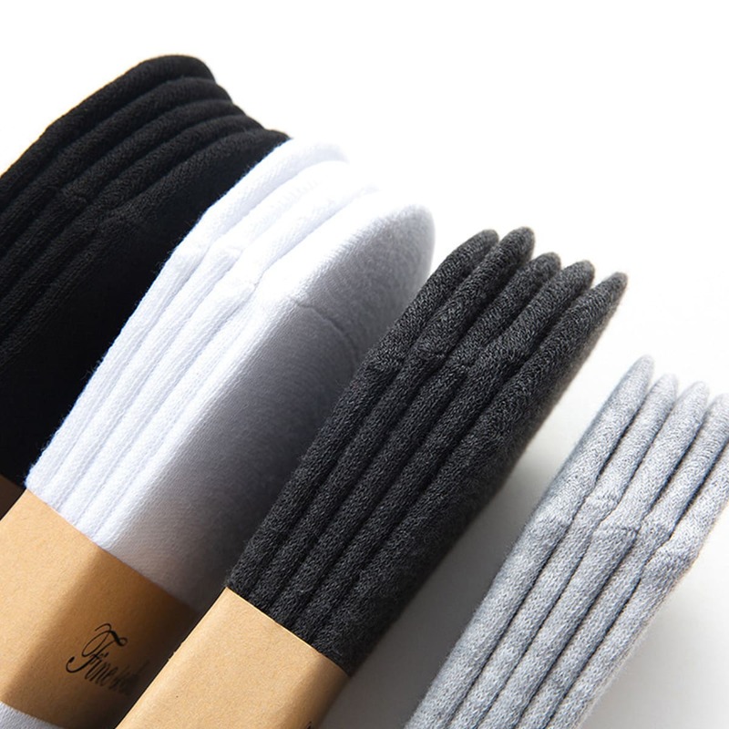 

4pairs Plain Invisible Socks, Multicolor